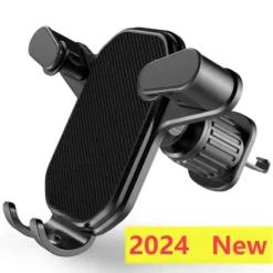 Car Phone Holder with Gravity Design for Air Outlet Installation, Compatible with Most Smartphones