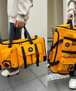 Large-capacity travel backpack, wet and dry separation sports gym bag, independent shoe storage compartment