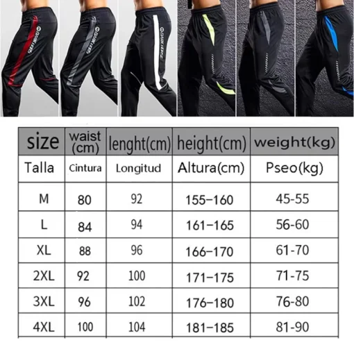 Men's Running Pants with Zipper Pockets for Comfort and Functionality - Image 3