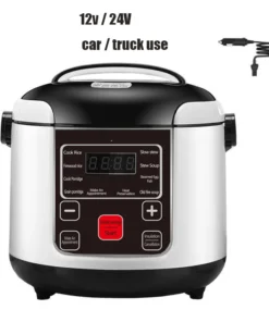 12V 24V Mini Rice Cooker Car Truck Soup Porridge Cooking Machine Food Steamer Heating Lunch Box Meal Heater Warmer 1L / 2L