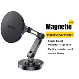 Wireless Magnetic Car Phone Holder with 15W Fast Charging for MagSafe-enabled iPhones - Ordinary Style