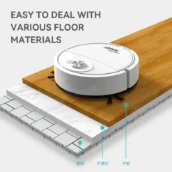 Robot Vacuum Cleaner with USB Charging and Sweeping Feature for Hard Floors and Carpets, Ideal for Pet Owners