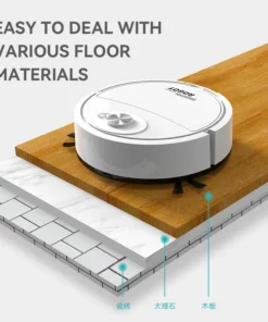 Vacuum Cleaner USB Charging Sweeping Robot Mop Machine Pet Hair Hard Floor Carpet Home Smart Sweeping Suction Cleaning Appliance