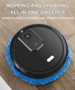 Alternative view of NEW Smart Sweeping and Mop Robot Vacuum Cleaner Dry and Wet Mopping Rechargeable Robot Home Appliance with Humidifying Spray