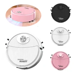 Alternative view of Robot Vacuum Cleaner with USB Charging and Sweeping Feature for Hard Floors and Carpets, Ideal for Pet Owners
