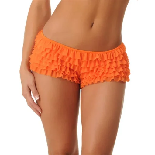 Low Waist Lace Knickers with Solid Color Design for Women - Image 6
