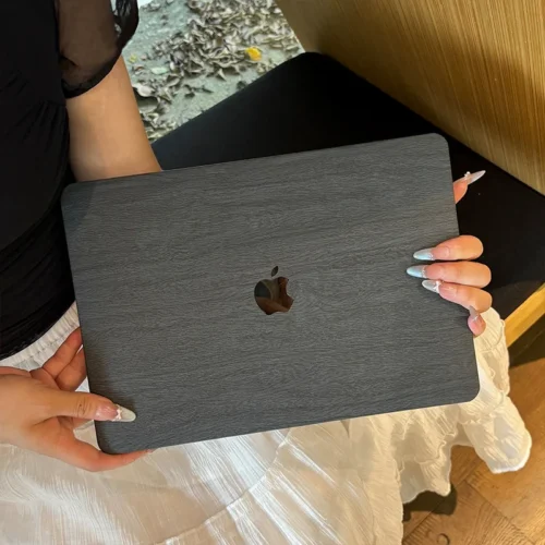 Wooden Grain Case for Macbook Air 13.6 Inch M2 M3 Laptop Pro 15 M4 A3241 Cover for Macbook Pro 14 inch 2025 Hard Shell
