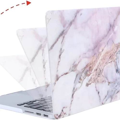 Alternative view of Marble Flowers Laptop Case for Macbook Air 13.6 M4 15 M3 Hard Cover for Mac Book Pro 13 M1 M2 14 M4 16 2025 Sleeve Accessories