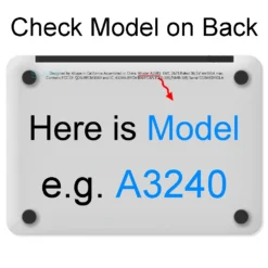 Alternative view of Hard Shell Case for Macbook Air and Pro Laptops with Model Compatibility for M1, M2, M3, M4, M5