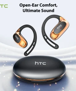 HTC NE35 Bluetooth V6.0 AI Translation Earphones OWS Sport Headphone Comfortable Ultra-light Earhook Wireless Headphone with Mic