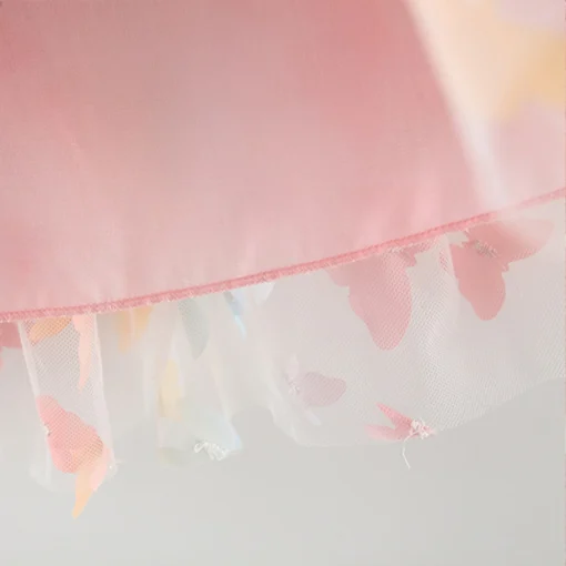 Baby Girls Evening Dress with Detachable Butterfly Wings in Colorful Design - Image 6