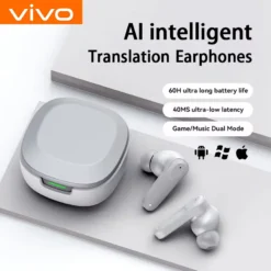 VIVO AI Intelligent Translation Bluetooth Headset with Multi-Language Support for Business Professionals