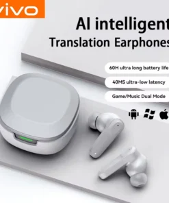 VIVO AI Intelligent Translation Bluetooth Headset Support Multi-Language Wireless Earphone In-Ear Business Headphones With APP