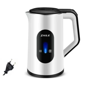 Electric Tea Kettle 2.2L with Digital Display for Home and Office Use - White