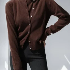 Alternative view of Women's Turtleneck Sleeveless Tank Top with Cardigan Sweater Set