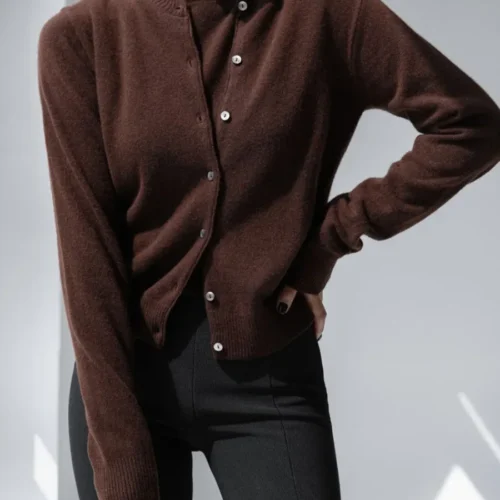 Alternative view of Blubelle Women's New Autumn Turtleneck Sleeveless Tank Top Soft Knit Button Up Cardigan Sweater Fashion Sets