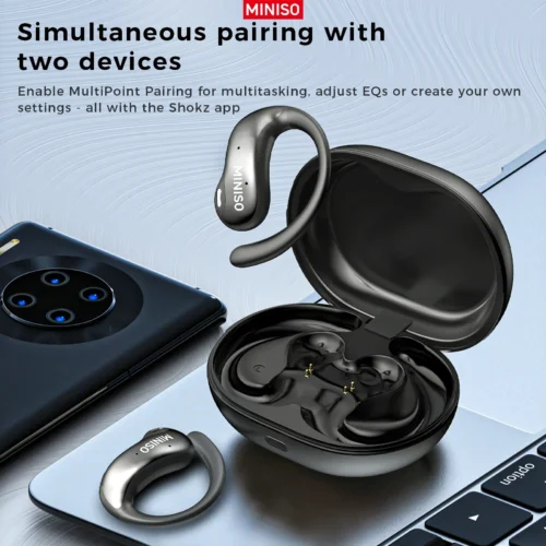 Alternative view of [HD Touchscreen]MINISO MS188 AI Translation Earbuds Bluetooth Earphones Wireless Headphones Ultra-long battery life