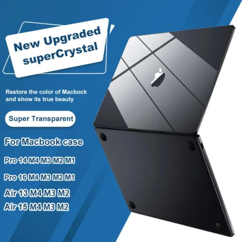 Laptop Case For MacBook Air 13 inch M4 2025 Case M3 2024 M2 2022 Cover For MacBook Pro 14 M4 2024 Ultra Thin Hard Shell Cover