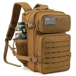 Tactical Backpack with MOLLE Design and Bottle Holder for Outdoor Fitness and Hiking