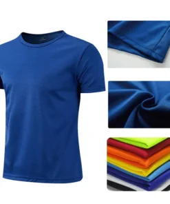 Men Women Quick Dry Short Sleeve Sport T Shirt Gym Jerseys Fitness Shirt Trainer Running T-Shirt Teenager Breathable Sportswears