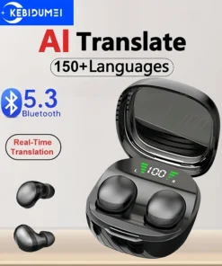 Bluetooth 5.3 AI Translation Earphones Wireless Sleep Headsets 150+Language Headphones HiFi Noise Reduction Earbuds for XIAOMI