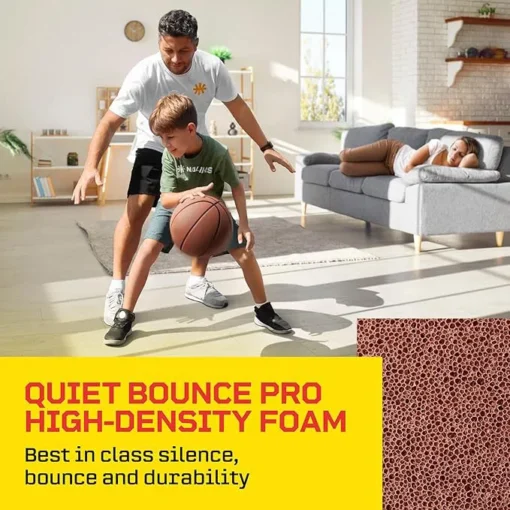 Indoor Grooved Silent Basketball - Airless PU Foam for Enhanced Grip - Image 4