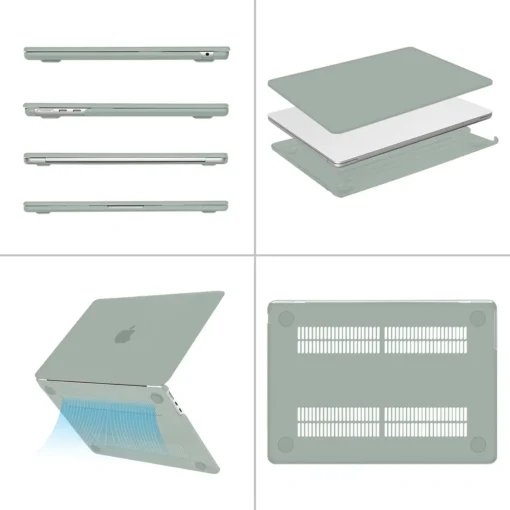 Hard Shell Laptop Case for MacBook Air 13.6 M2 A2681 A3113 and M1 A2337 A2179 A1932 A1466 - Image 5