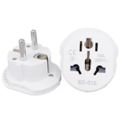 Alternative view of Universal Travel Adapter with Euro Converter for EU, UK, US, and AU Power Compatibility