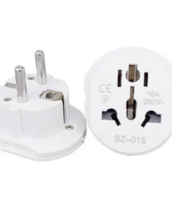 Alternative view of 16A Universal EU Travel Adapter Euro Converter UK US AU to EU AC Power Socket Plug Travel Charger Adapter Converter 250V