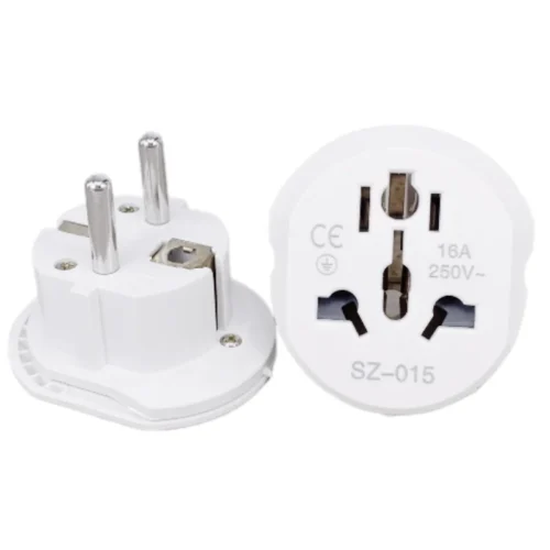Alternative view of 16A Universal EU Travel Adapter Euro Converter UK US AU to EU AC Power Socket Plug Travel Charger Adapter Converter 250V