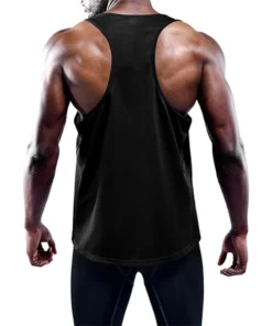 Alternative view of Running Tank Top Men Summer Sport Gym Vest Quick Dry Training Tanktop Workout Singlets Man Fitness Bodybuilding Sleeveless Shirt