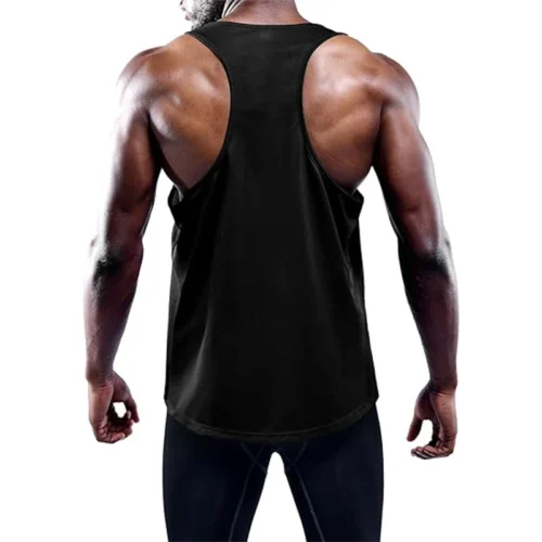 Alternative view of Running Tank Top Men Summer Sport Gym Vest Quick Dry Training Tanktop Workout Singlets Man Fitness Bodybuilding Sleeveless Shirt
