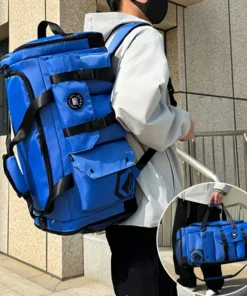 Alternative view of Large-capacity travel backpack, wet and dry separation sports gym bag, independent shoe storage compartment