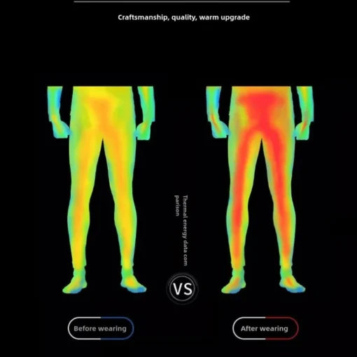 Men's Fleece Training Leggings with High Stretch for Basketball and Football Fitness - Image 3