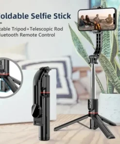 Alternative view of Wireless Selfie Stick for Smartphone, 44 Inch Tripod with Bluetooth Remote, Portables Foldable Stand for Vlog Shooting Record