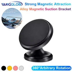 Magnetic Phone Holder with GPS Support for Smartphones and Navigation