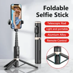 Alternative view of Bluetooth Selfie Stick Tripod with Remote, Extendable Monopod for Huawei, iPhone 13 Pro Max, Xiaomi