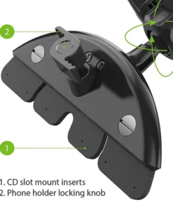 Alternative view of Car CD Slot Mobile Phone Holder Accessories 17mm Ball Head Base for Car CD Slot Mount for iPhone Samsung Xiaomi GPS Brackets