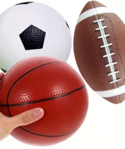 Mini 5" Inflatable Basketball Football Rugby Toy Small Patting Ball Outdoor Sports Throwing Games Christmas Birthday Gift JXB