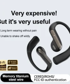 Alternative view of AI Smart Translation Headset Noise Cancelling Wireless Headsets Waterproof Sports Stereo With Mic Bluetooth Earohone