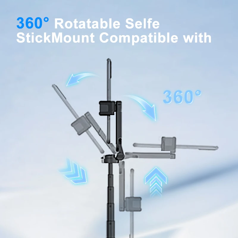 New Upgrade Pocket Selfie Stick Four-corner Stand With Rechargeable Bluetooth Remote Foldable Phone Holder for iPhone Android - Image 5