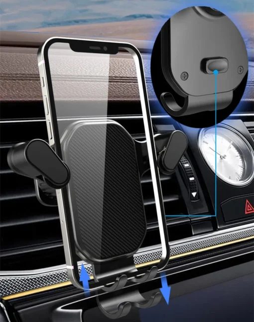 Gravity Car Phone Holder with Secure Gravity Design for 4.7-7 inch Smartphones - Image 5