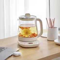 Alternative view of Electric Tea Kettle with Temperature Control, 1.5L Glass Body for Home and Office Use