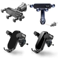 Gravity Car Phone Holder with Secure Gravity Design for 4.7-7 inch Smartphones