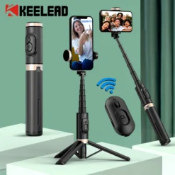 Bluetooth Selfie Stick Tripod with Remote, Extendable Monopod for Huawei, iPhone 13 Pro Max, Xiaomi