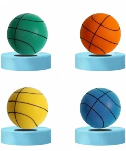 Alternative view of Bouncing Mute Ball Indoor Silent Basketball 18cm Foam Basketball Silent Soft Ball Bounce Basket Ball Toy Kids Sports Games Gift
