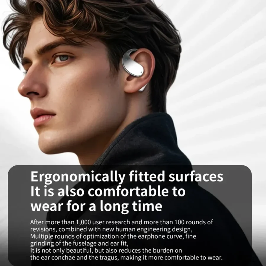 Bluetooth 5.4 Earphones AI Real Time Translation Headphones Support 144 Language Ear-hook Headsets HiFi Noise Reduction Earbuds - Image 6