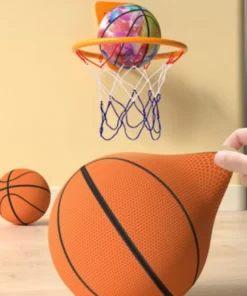 Indoor Silent Basketball Cloth Cover Soft And High Elastic Foam Mute Ball No Noise Sports Ball Density Ball Sports Games