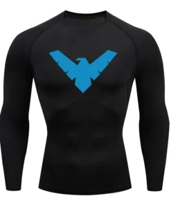 Summer Short Sleeve Compression Shirt Men Sports Top Running T Shirt Quick Dry Gym Workout Clothing Sun Protection Long Sleeve