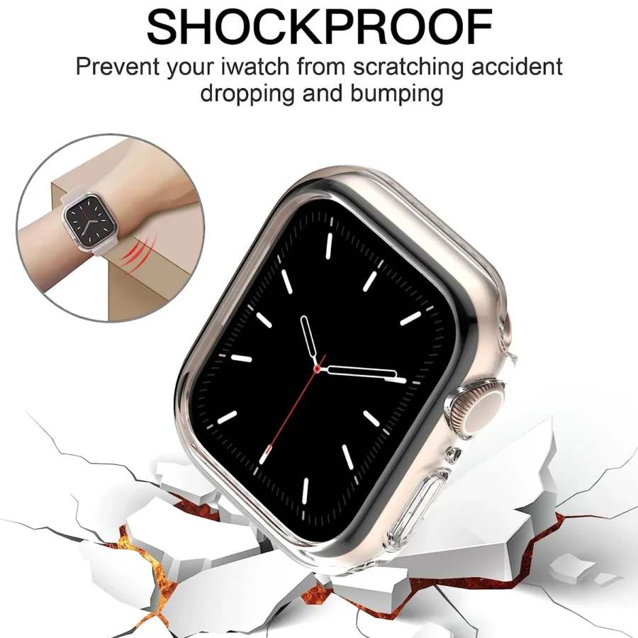 Cover for Apple Watch Case 46mm 40mm 45mm 41mm PC Protector Bumper Protective Shell for iWatch Series 11 10 9 8 7 SE 3 6 Ultra 3 - Image 3